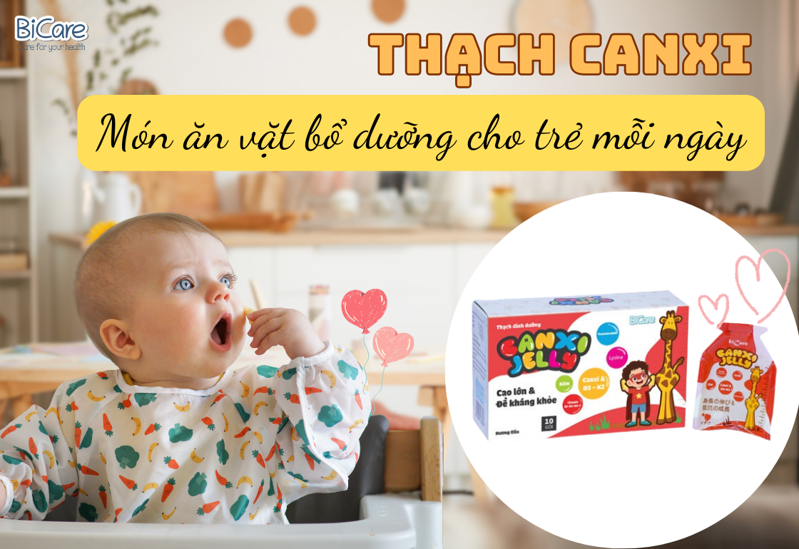 Thạch Canxi – Món ăn vặt bổ dưỡng cho trẻ mỗi ngày