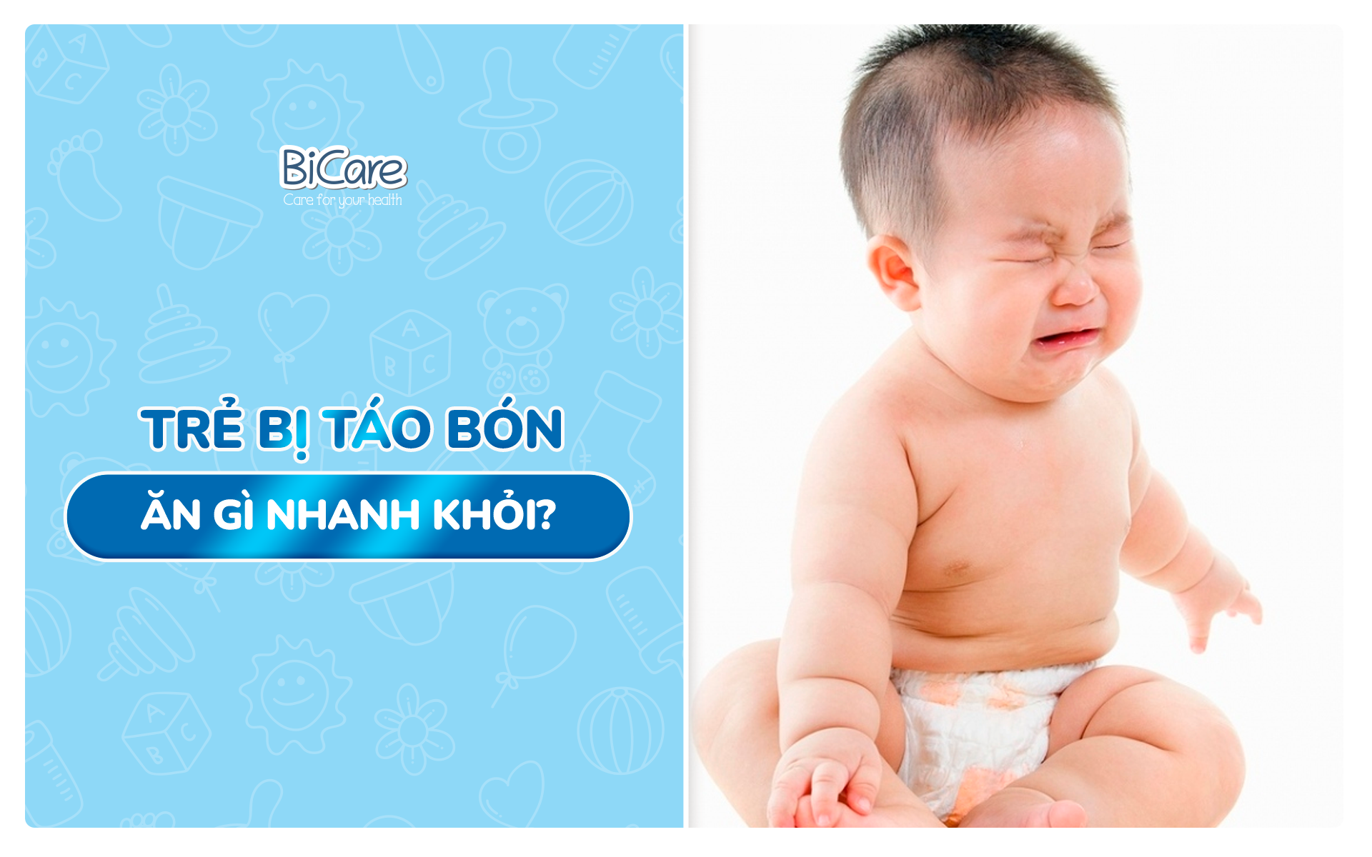 Trẻ bị táo bón ăn gì nhanh khỏi?