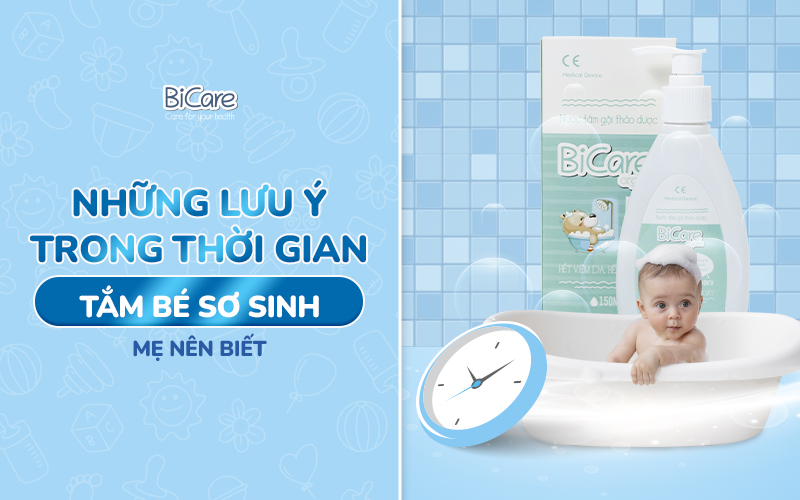 Những lưu ý trong thời gian tắm bé sơ sinh mẹ nên biết