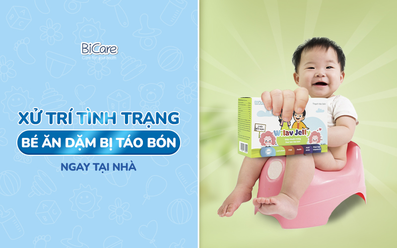 Xử trí tình trạng bé ăn dặm bị táo bón ngay tại nhà